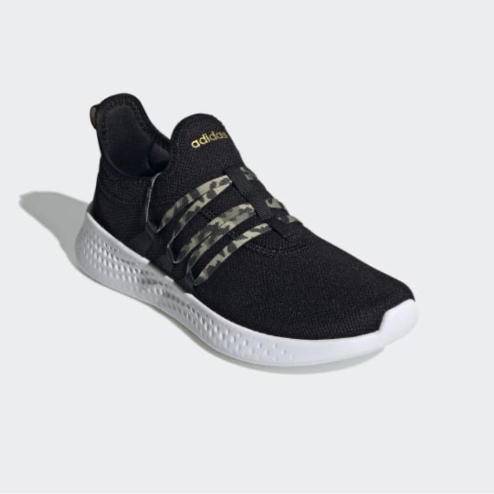 Adidas Puremotion Adapt 2.0 sneakers- black w/ camo laces, women’s size 8.5